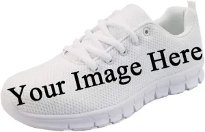 Upetstory Women's Fashion Lightweight Sneakers Printed Mesh Breathable Running Jogging Gym Walking Shoes