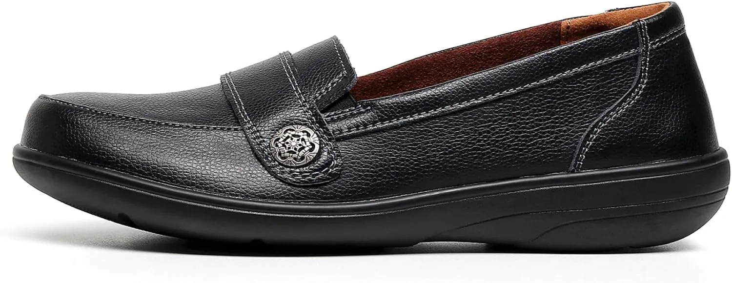 VenusCelia Women's Band Walking Flat Loafer