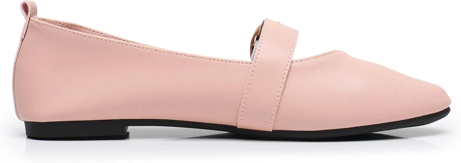 VenusCelia Women's Mary Jane Flat Shoe