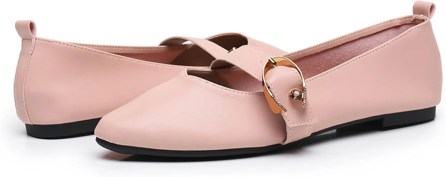 VenusCelia Women's Mary Jane Flat Shoe