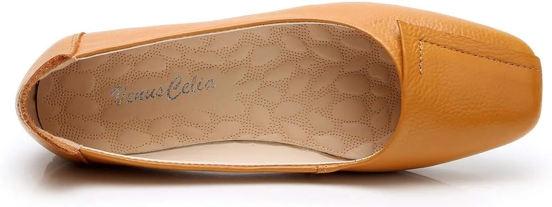 VenusCelia Women's Plain Dance Flat Shoe