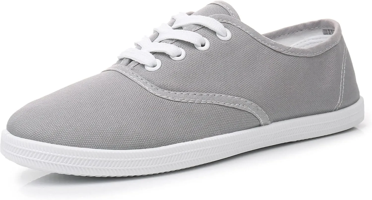 VenusCelia Women's Rainbow Lace Up Sneaker Shoes