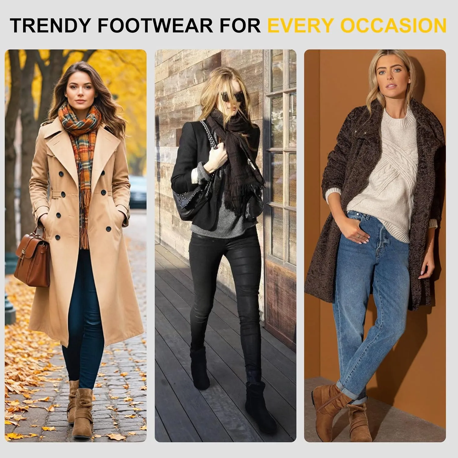 Vepose Women's Slouch Ankle Flat Boots Fashion Short Low Heel Zipper 939A Booties