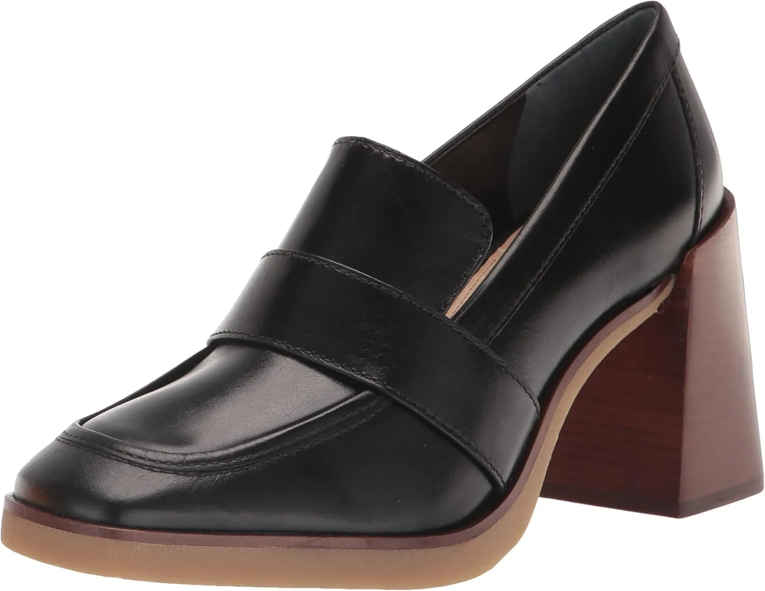 Vince Camuto Women's Footwear Ezerna Stacked Heel Loafer Pump