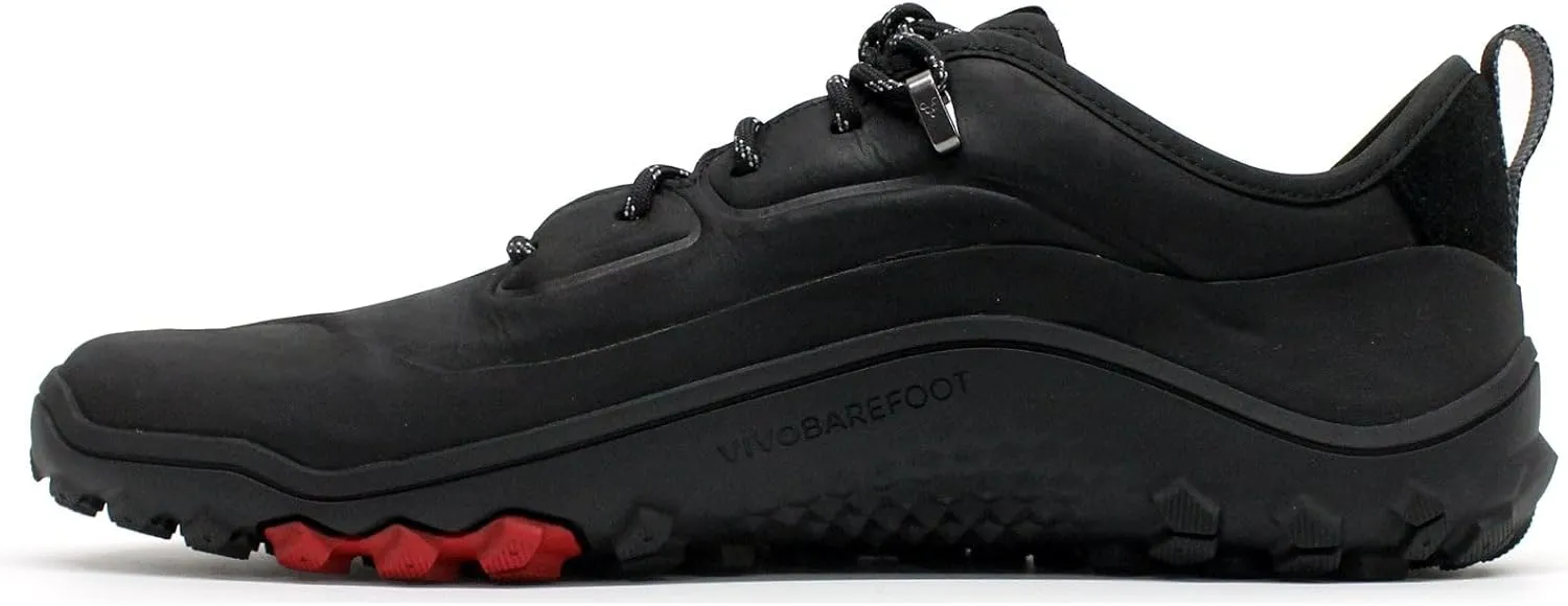 Vivobarefoot Tracker Leather Low Mens Barefoot Hiking | Waterproof, Lightweight & Puncture Resistant | All Weather & Terrains | Wide Fit Grounding Shoes | Bracken