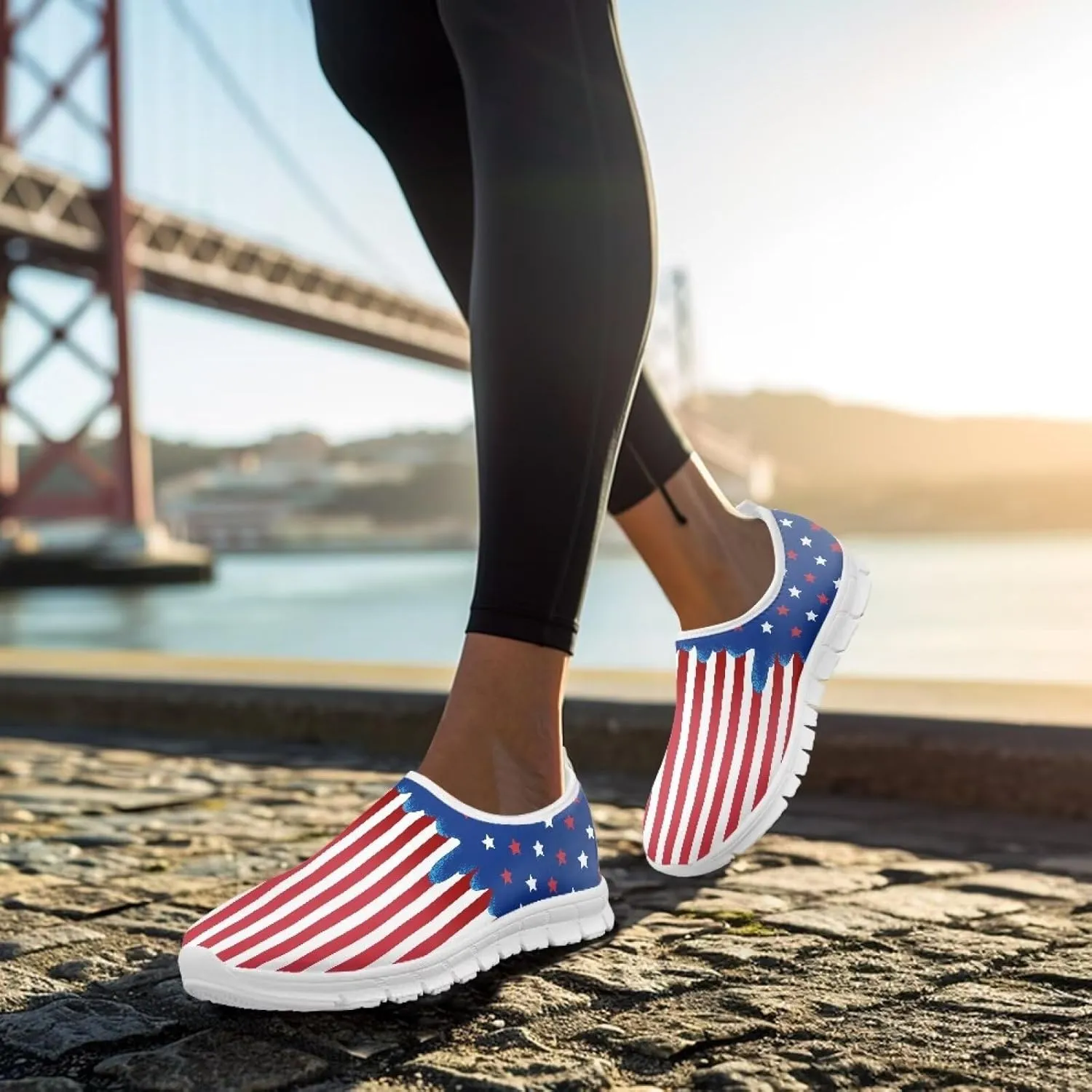 Walking Shoes for Womens Slip on Loafers Tennis Shoes Casual Mesh Running Sneakers