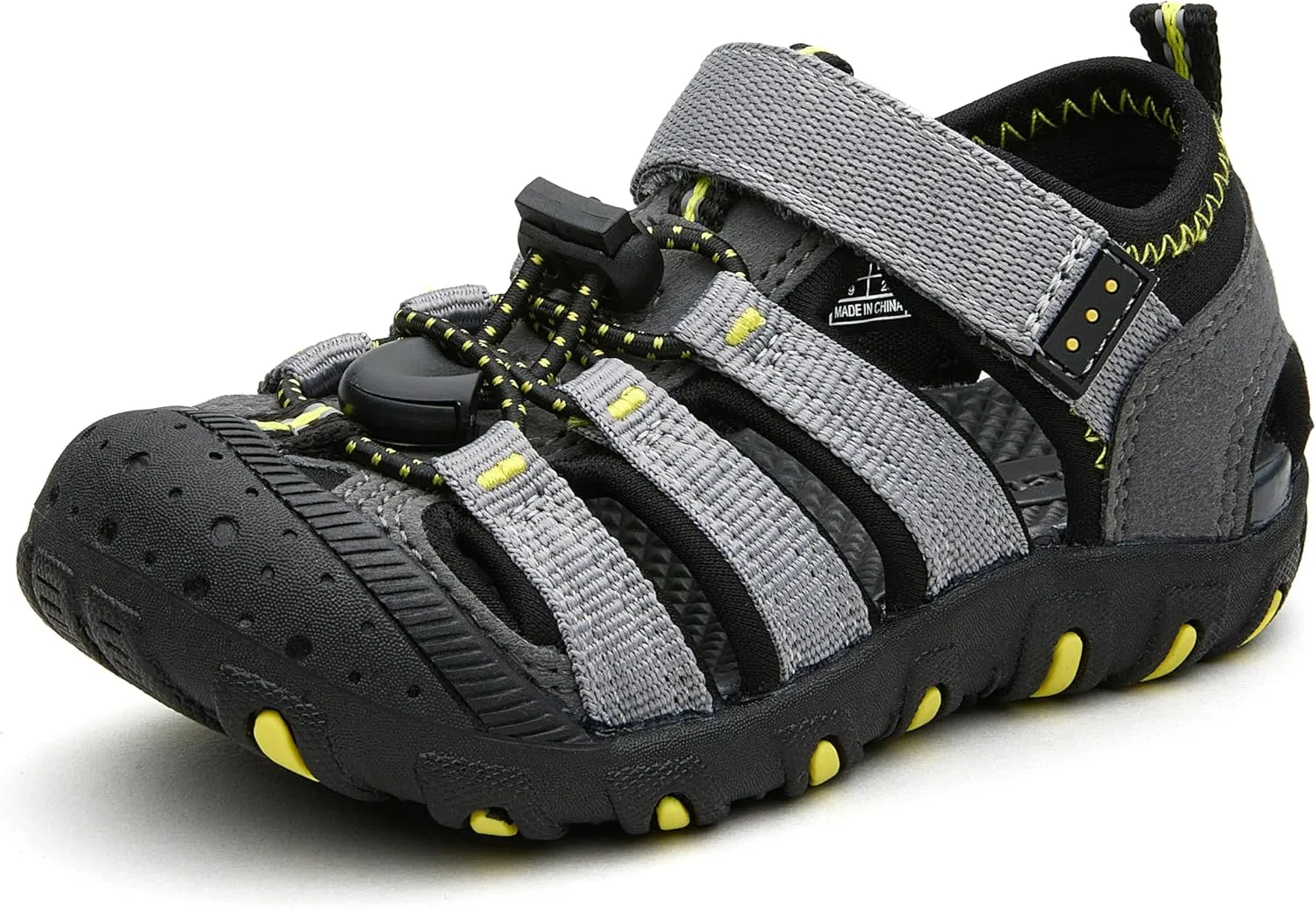 Weestep Toddler Little Kid Boys and Girls Close Toe Hook Loop Sandal