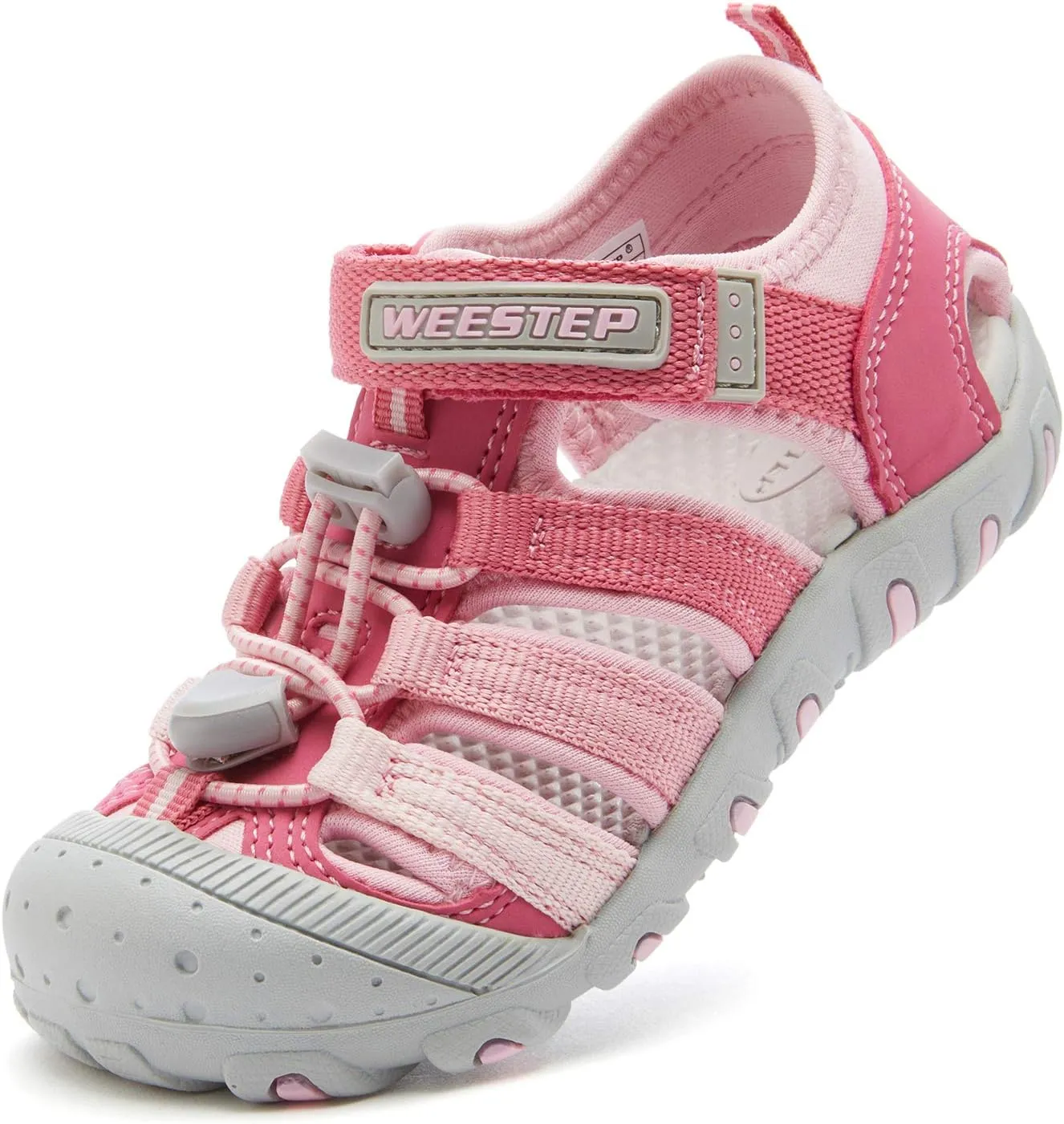 Weestep Toddler Little Kid Boys and Girls Close Toe Hook Loop Sandal