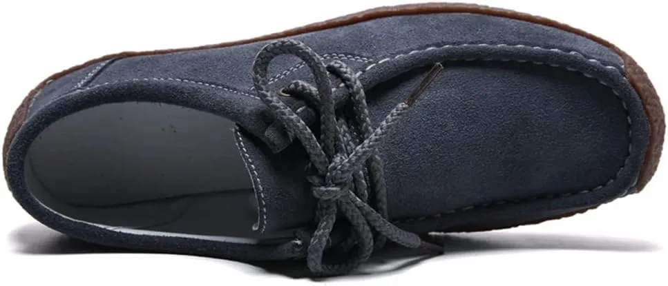 WERWAES Women’s Loafer Flats Shoes Casual Comfortable Lightweight Lace Up Moccasins Loafers Working Dreesy Non Slip on Shoes Womens