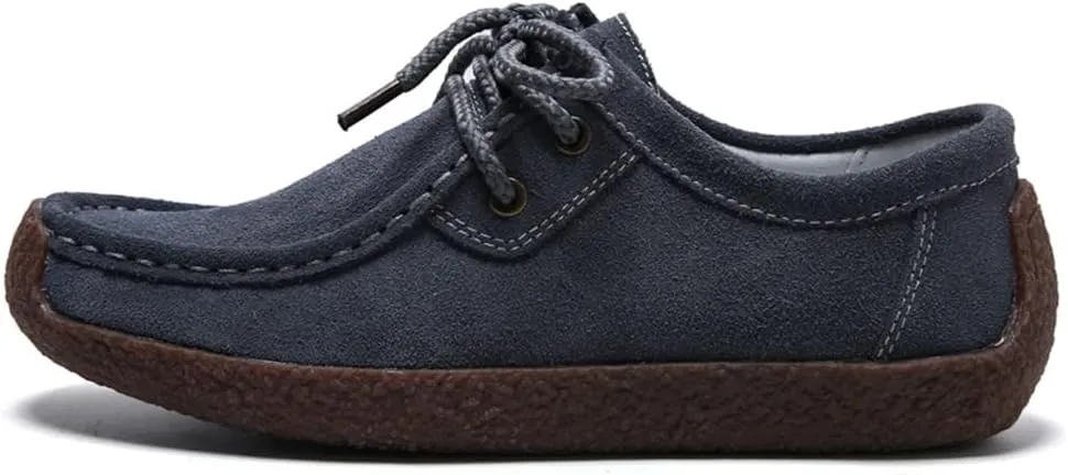 WERWAES Women’s Loafer Flats Shoes Casual Comfortable Lightweight Lace Up Moccasins Loafers Working Dreesy Non Slip on Shoes Womens