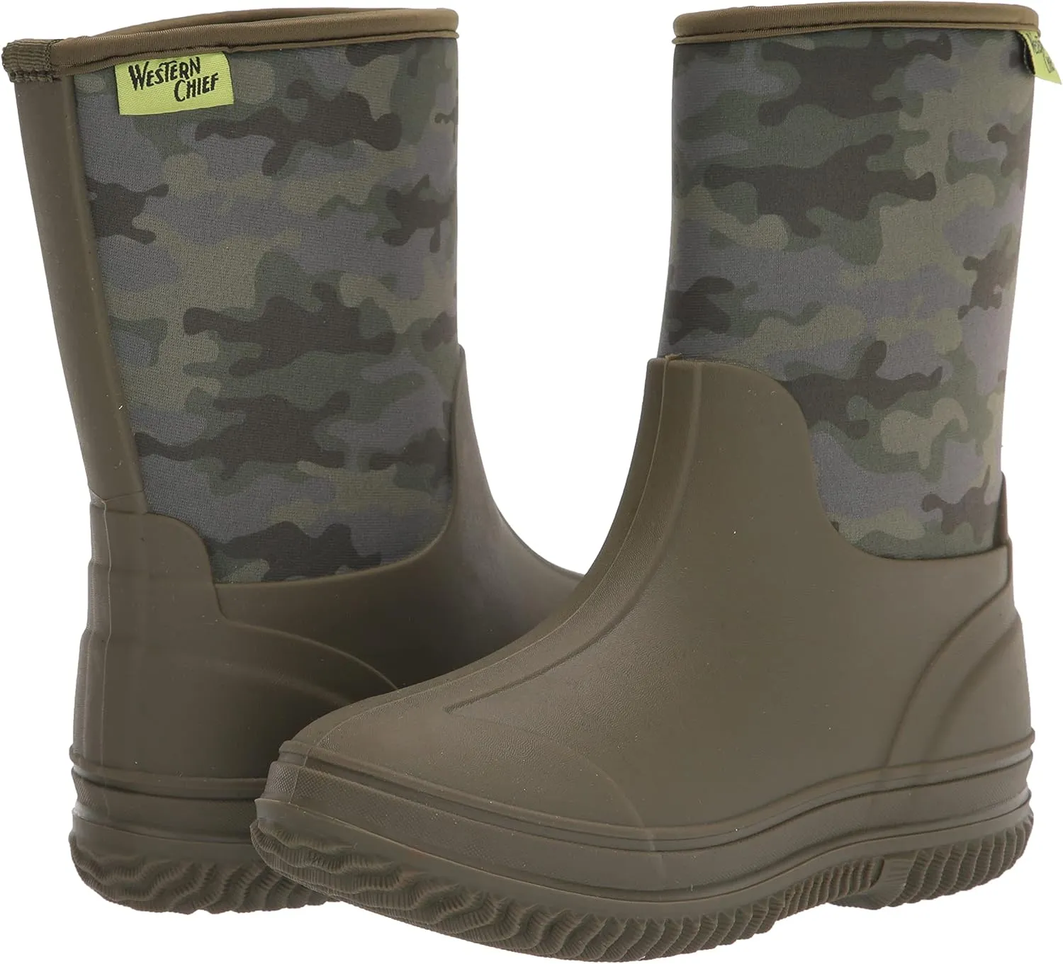 Western Chief Kids Freestyle Neoprene Outdoor Boot, Lightweight, Kid Friendly for Boys and Girls Waterproof Boot for Rain, Mud, Cold Weather, Snow