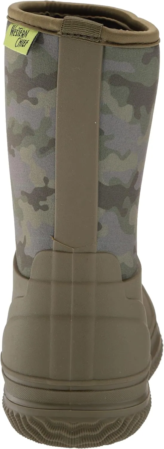 Western Chief Kids Freestyle Neoprene Outdoor Boot, Lightweight, Kid Friendly for Boys and Girls Waterproof Boot for Rain, Mud, Cold Weather, Snow