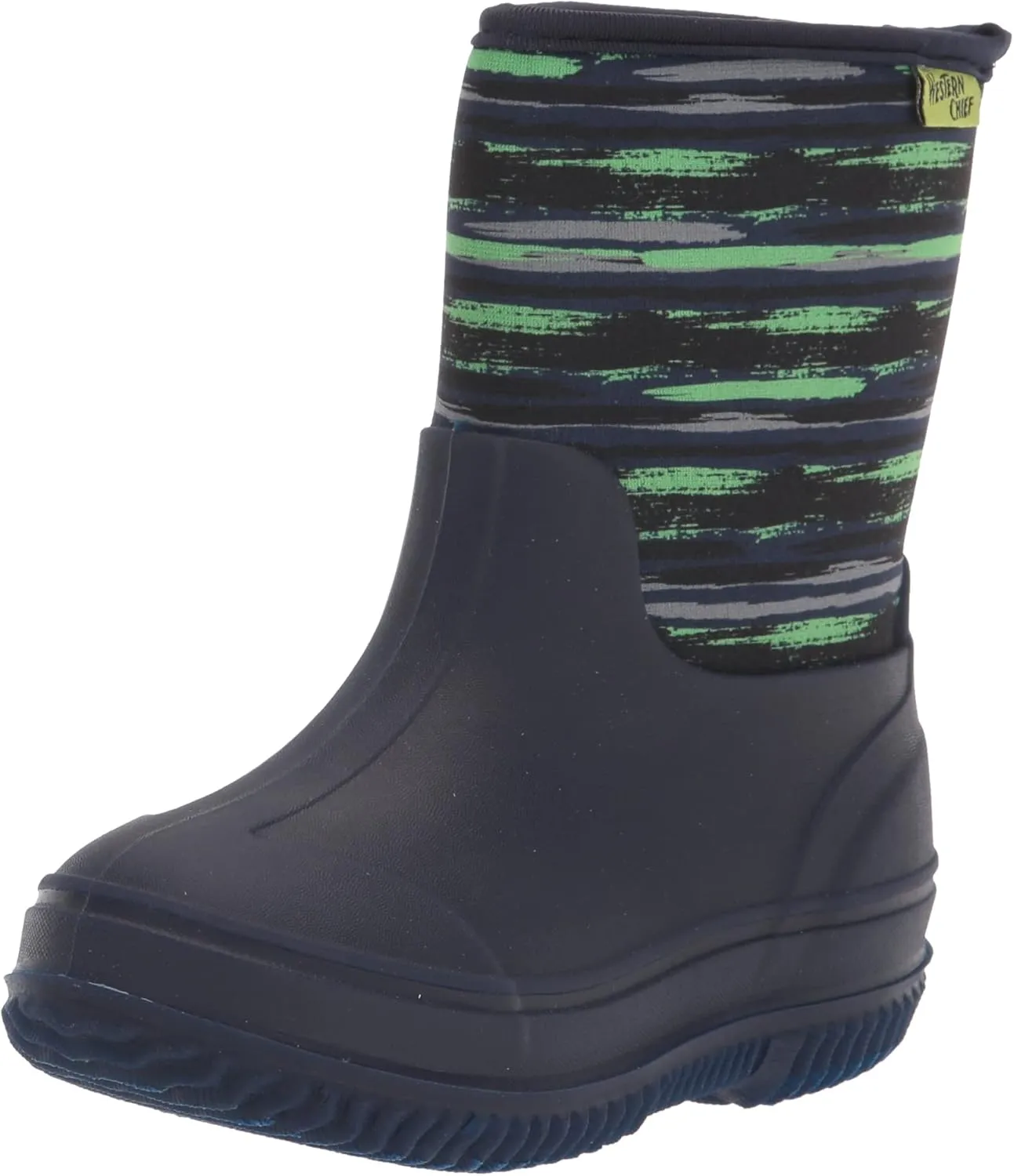 Western Chief Kids Freestyle Neoprene Outdoor Boot, Lightweight, Kid Friendly for Boys and Girls Waterproof Boot for Rain, Mud, Cold Weather, Snow