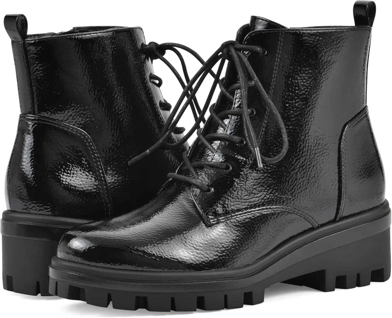 WHITE MOUNTAIN Women's Tappy Lug Sole Combat Boot