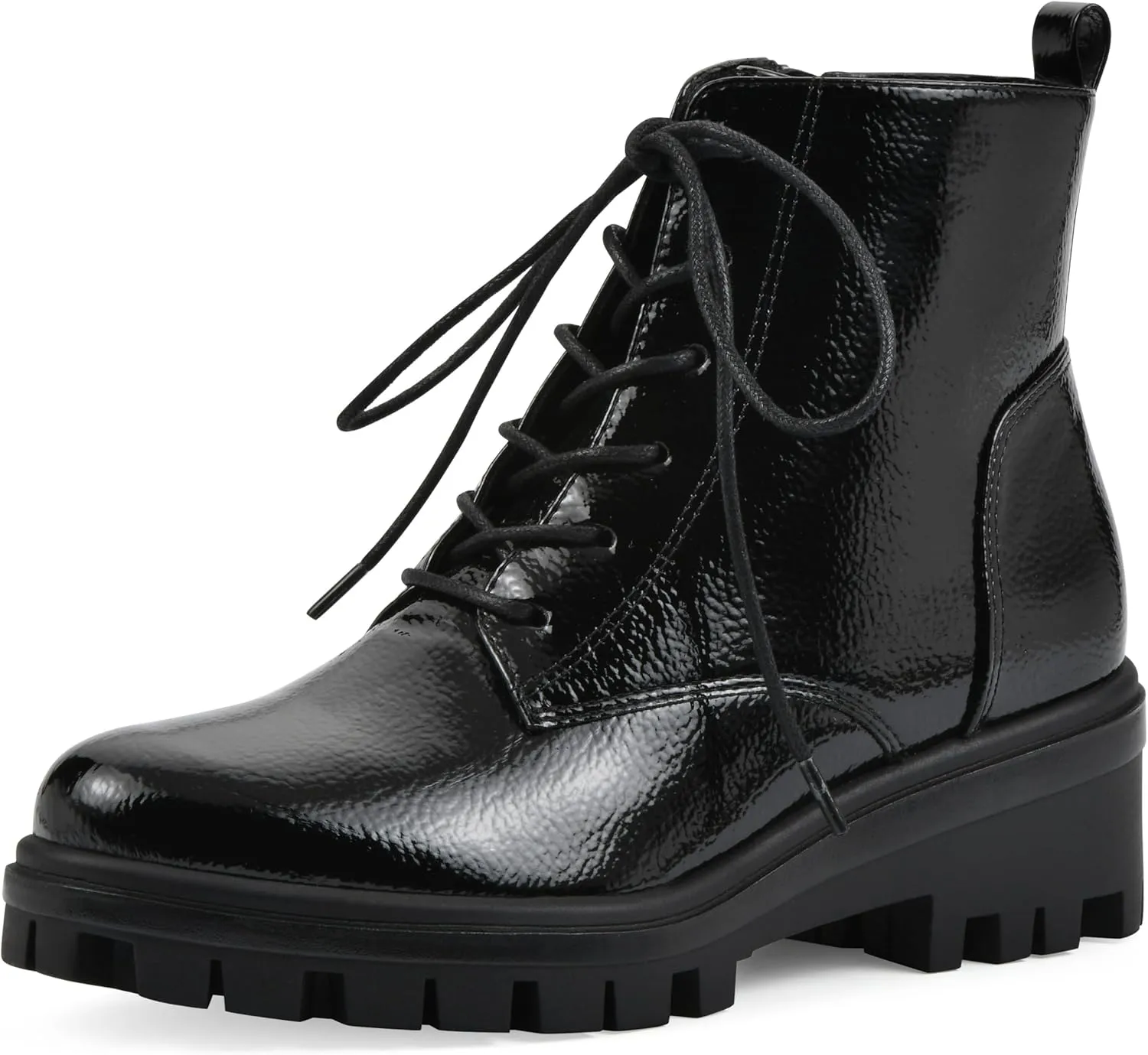 WHITE MOUNTAIN Women's Tappy Lug Sole Combat Boot