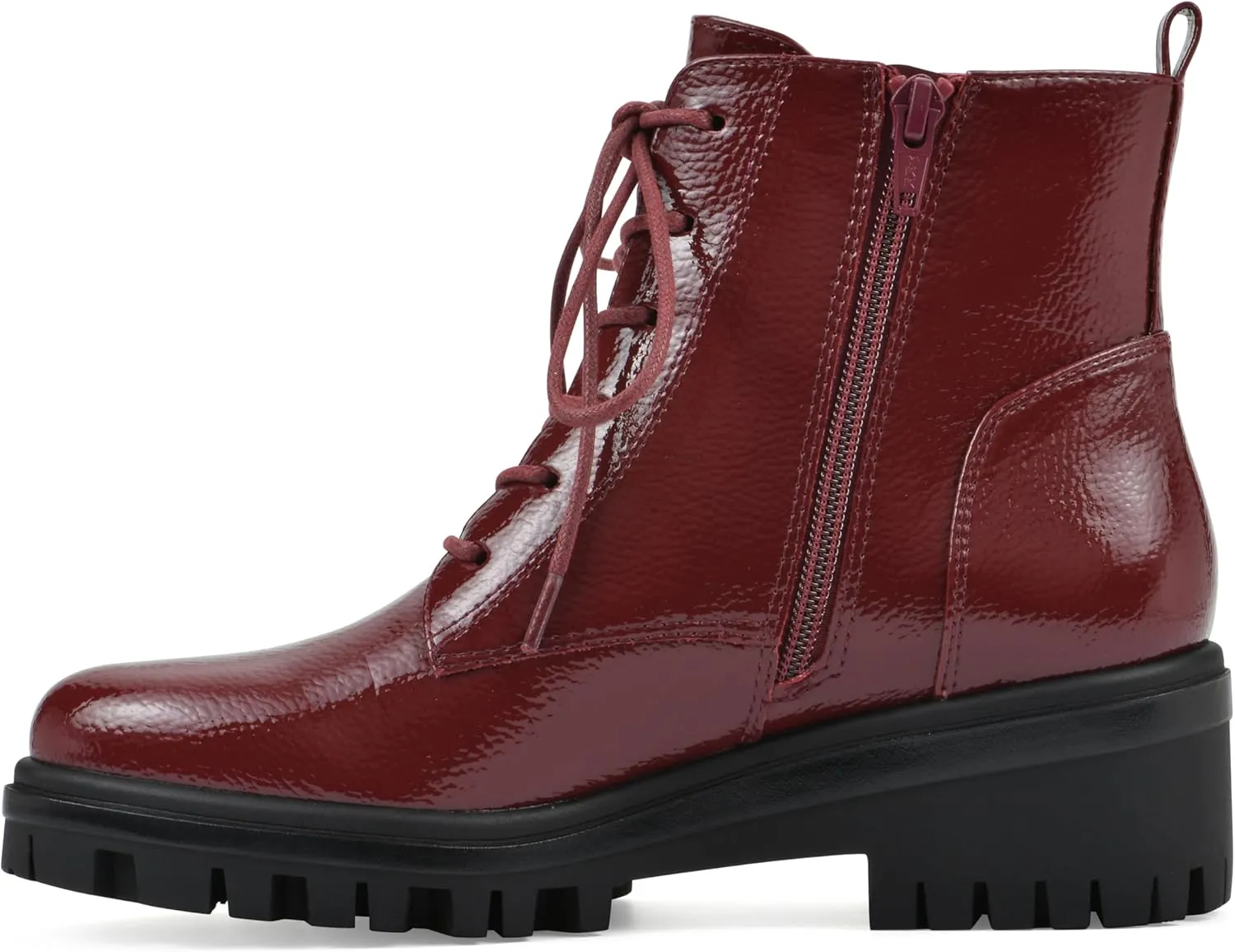 WHITE MOUNTAIN Women's Tappy Lug Sole Combat Boot