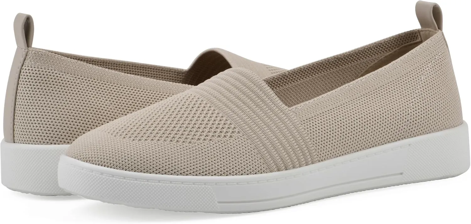 WHITE MOUNTAIN Women's Upright Woven Knit Slip-On Sneaker