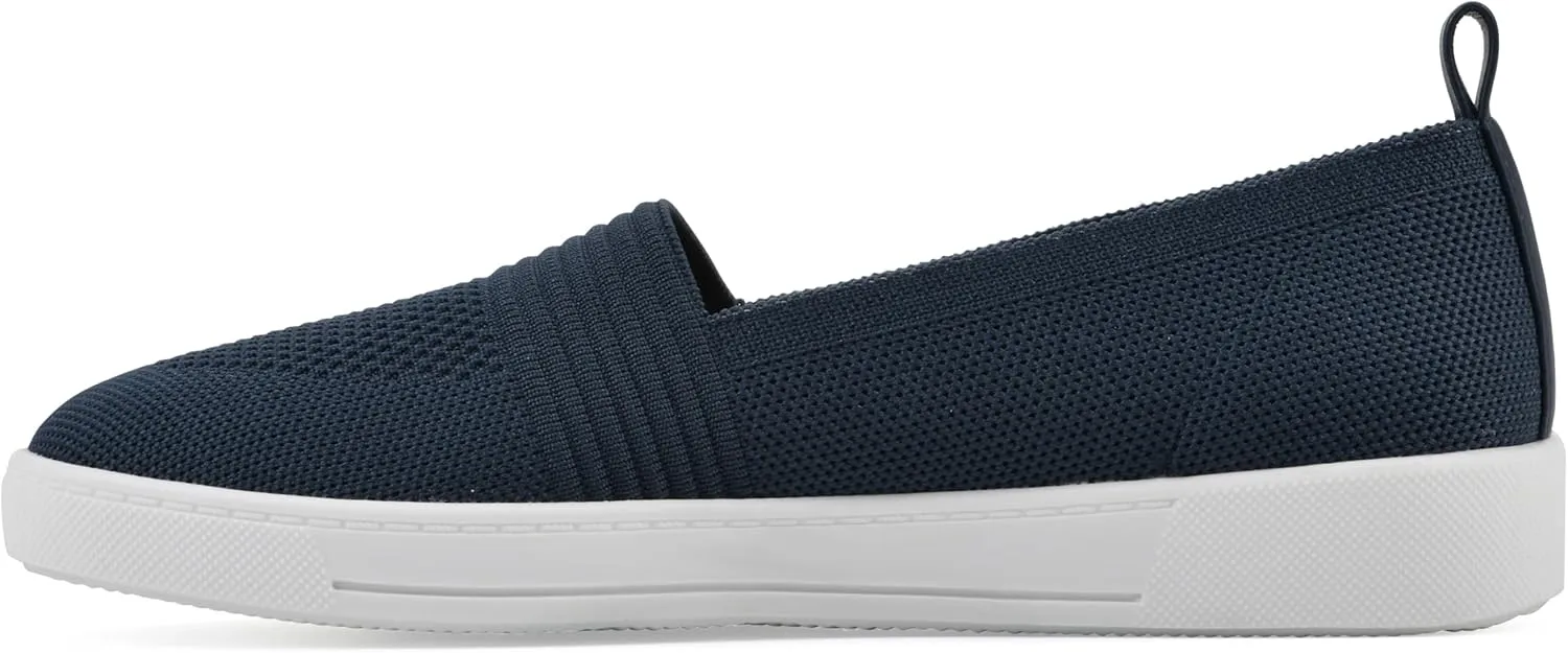 WHITE MOUNTAIN Women's Upright Woven Knit Slip-On Sneaker