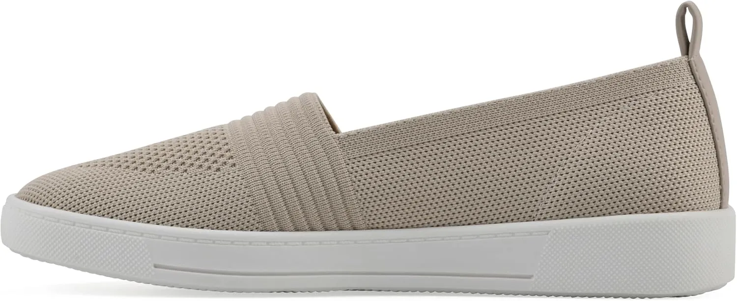 WHITE MOUNTAIN Women's Upright Woven Knit Slip-On Sneaker