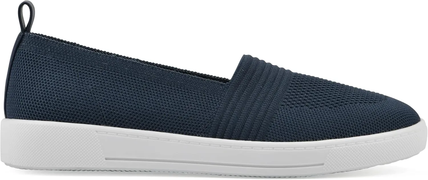 WHITE MOUNTAIN Women's Upright Woven Knit Slip-On Sneaker