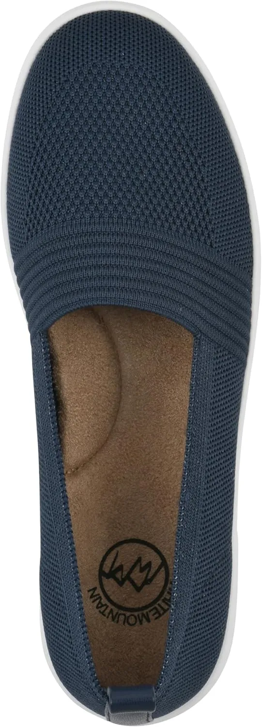 WHITE MOUNTAIN Women's Upright Woven Knit Slip-On Sneaker