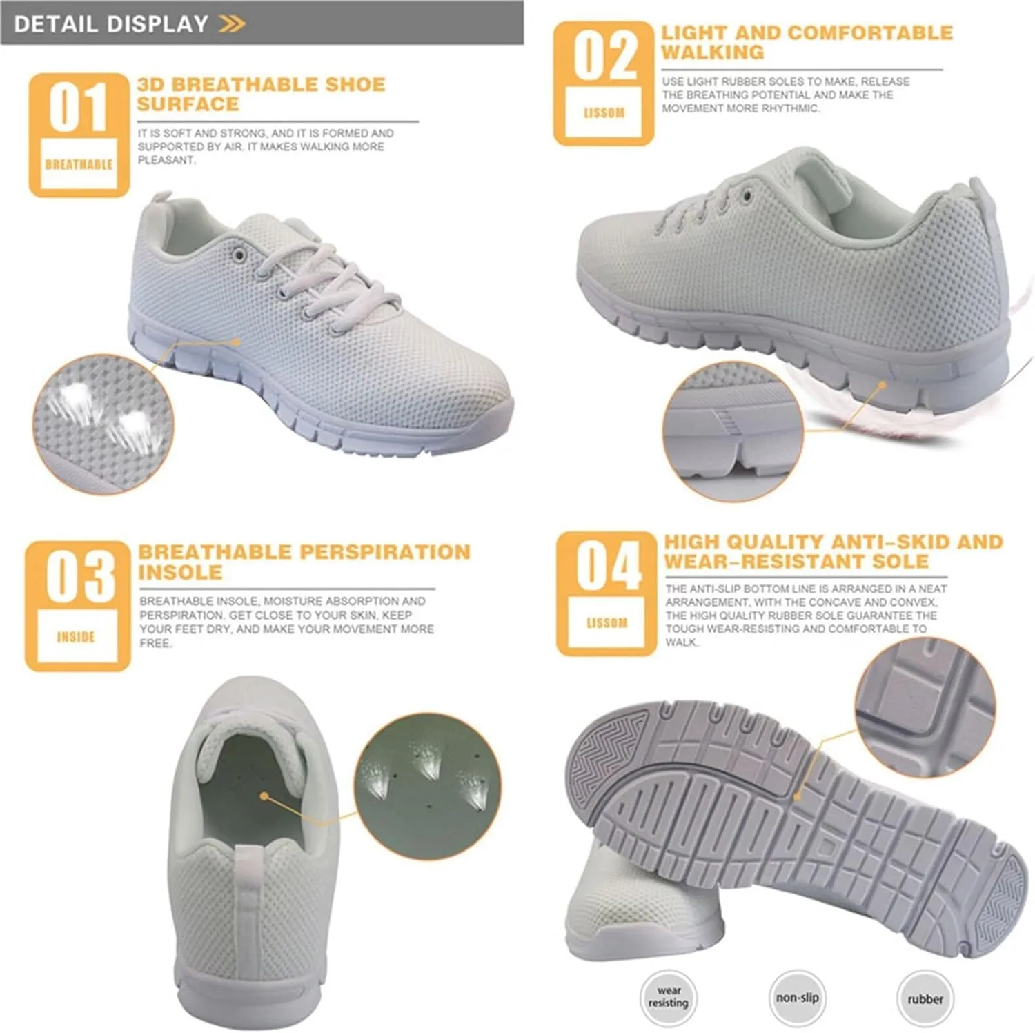 Women Tennis Walking Shoes Non Slip Running Shoes Lightweight Casual Sneakers for Travel Gym Work Woman