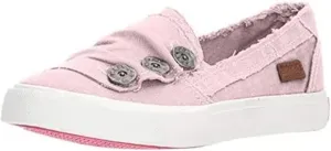 Women's Canvas Casual Buttons Flats Shoes Slip-on Round Toe Breathable Comfortable Lightweight Ballet Low Top Lazy Walking Shoes