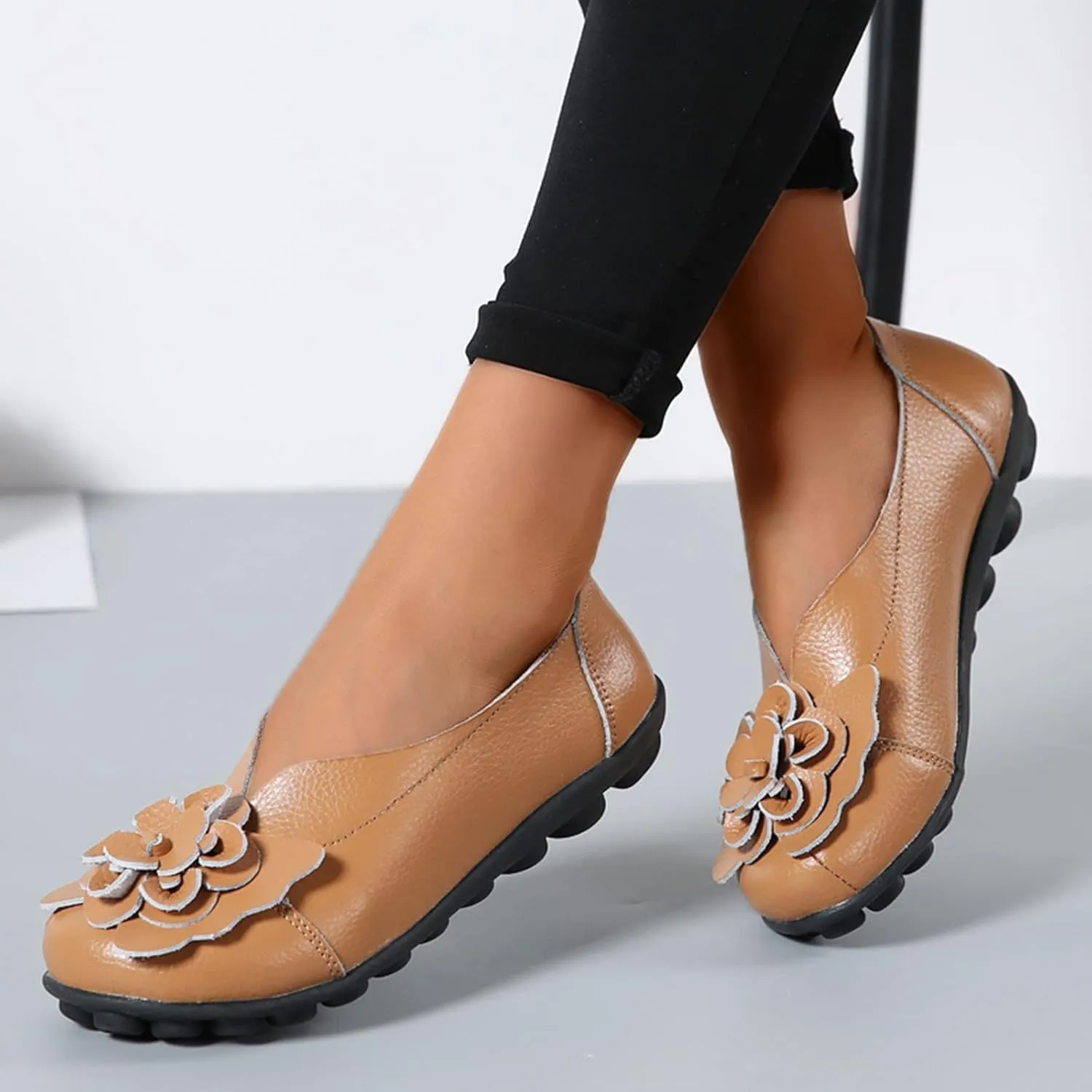 Women's Dress Flat Ballet Low Wedge Fashion Womens Breathable Lace Up Shoes Casual Shoes Academy Dress and Casual Shoe