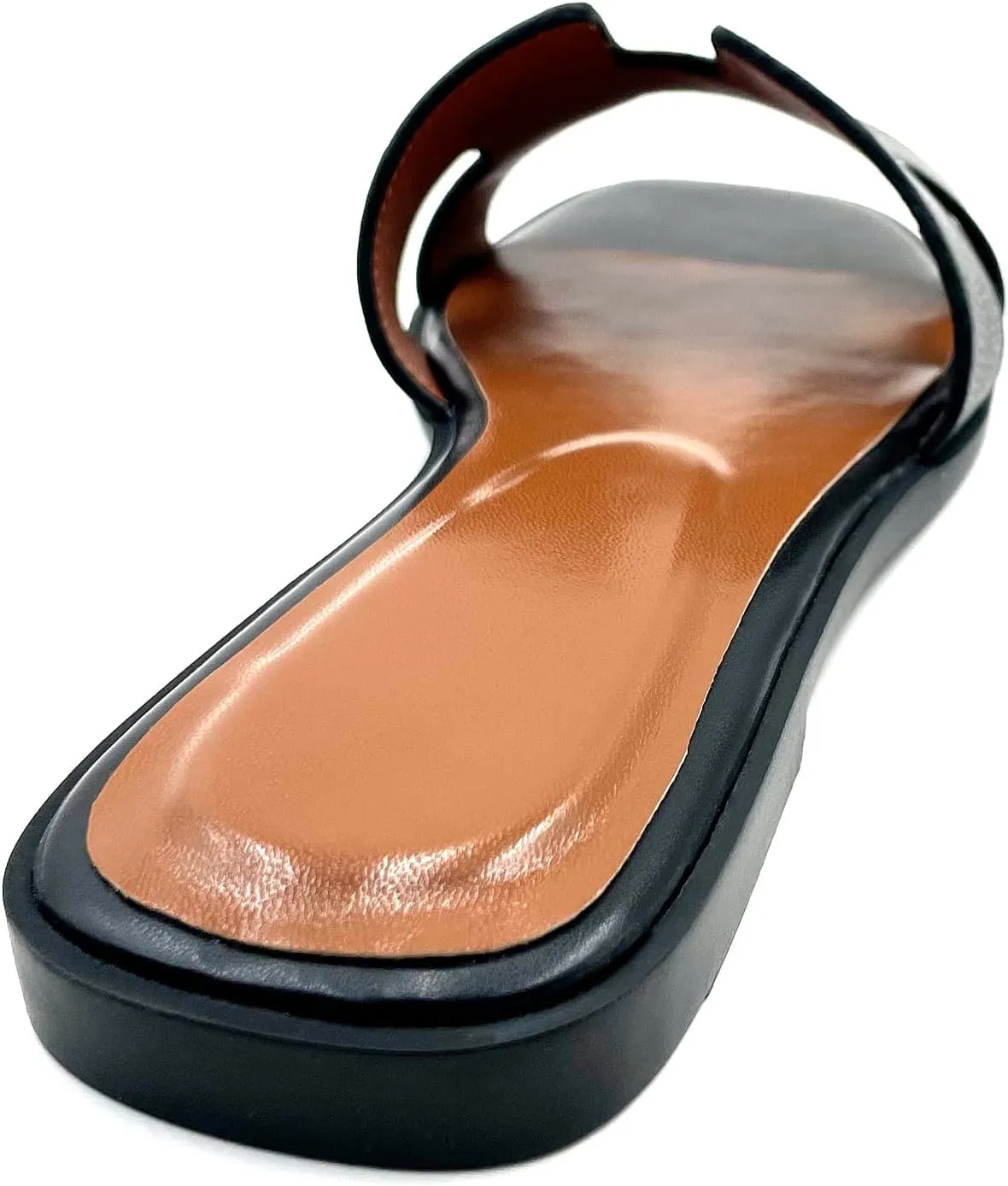 Women's Flat Sandals.Flat Sandals with Unique Design, PU Leather Handcrafted Slippers,Versatile for Vacation, Home, Casual Wear, Gift