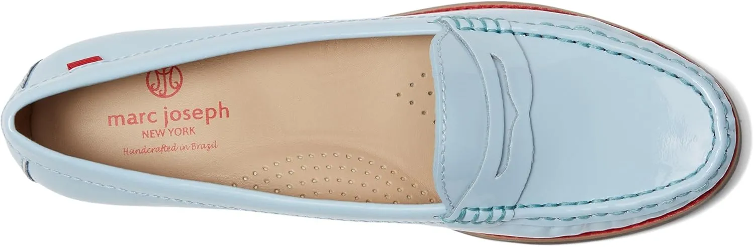 Womens Genuine Leather Comfort Slip on Penny Loafers