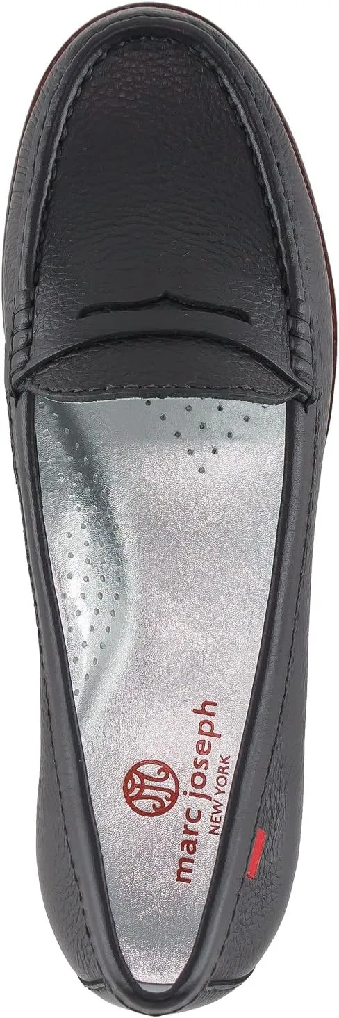 Womens Genuine Leather Comfort Slip on Penny Loafers