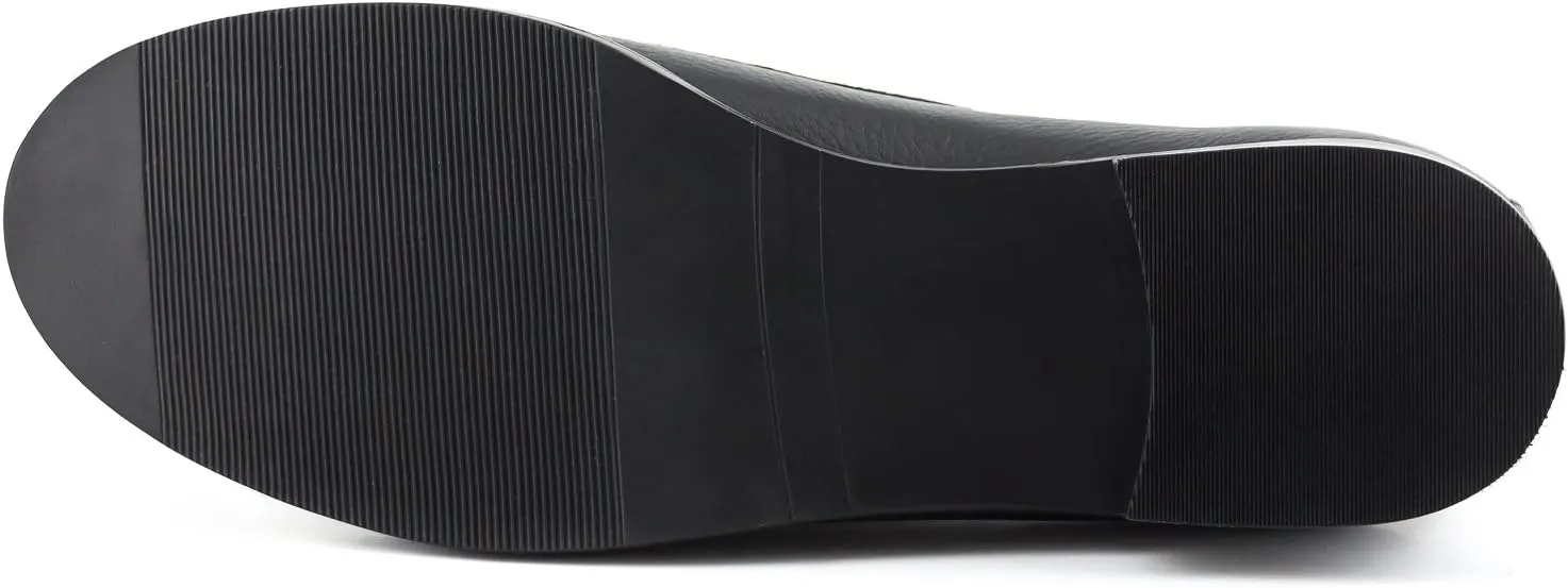 Womens Genuine Leather Comfort Slip on Penny Loafers