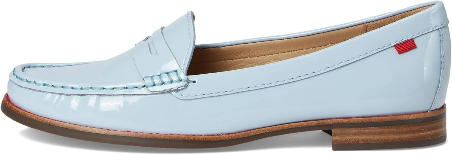Womens Genuine Leather Comfort Slip on Penny Loafers