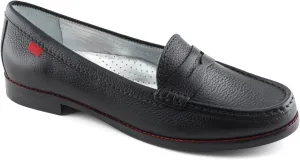 Womens Genuine Leather Comfort Slip on Penny Loafers