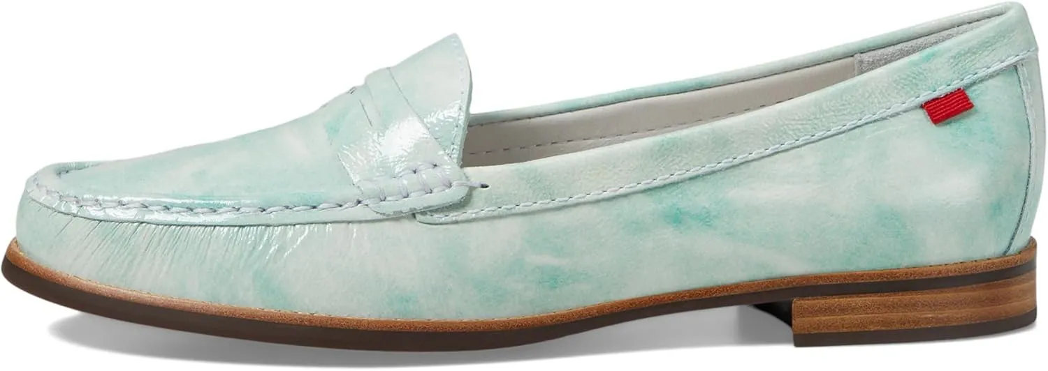 Womens Genuine Leather Comfort Slip on Penny Loafers