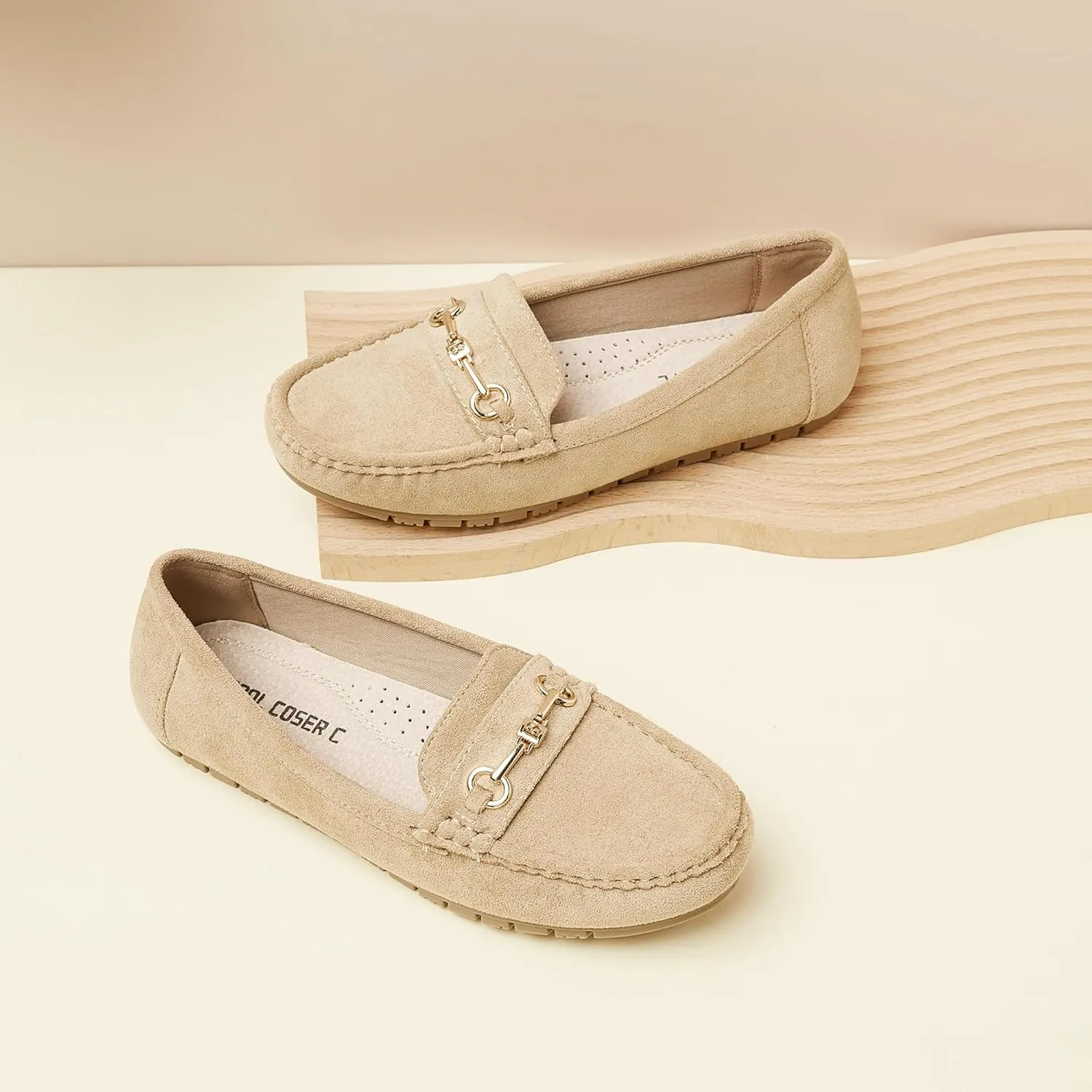 Women's Loafers Casual Slip on Flat Shoes Womens Penny Loafers Moccasions Comfort Dressy Work Shoes