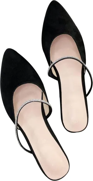 Womens Mules Classic Clogs Slides Slippers Loafer Flats Sandals Dress Shoes for Women Dressy Summer Flats Comfortable