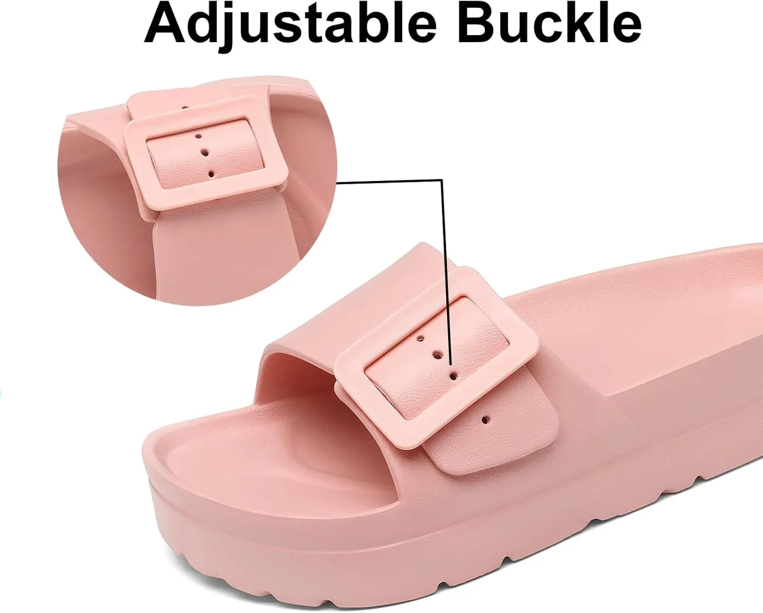 Women's Platform & Wedge Sandals with Arch Support for Woman Slides Comfort Lightweight Outdoor Slippers Ultra Cushion