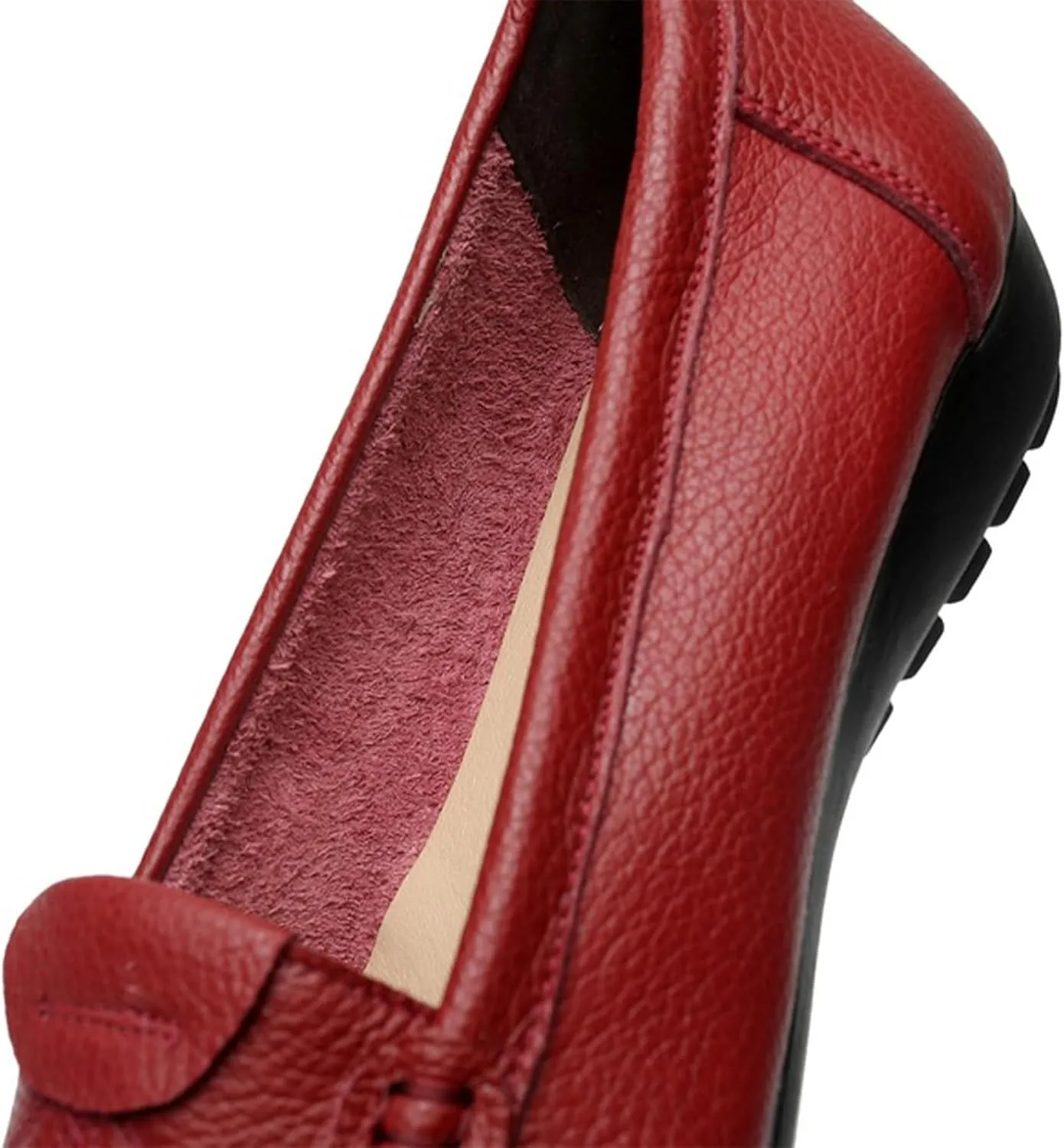 Women's Slip On Flat Loafers Lightweight Breathable Comfy Non-Slip Soft-Sole Causal Wedge Driving Shoes Moccasins Office Boat Shoes