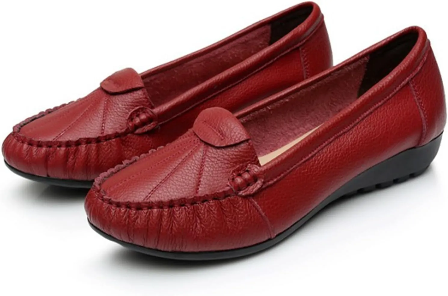 Women's Slip On Flat Loafers Lightweight Breathable Comfy Non-Slip Soft-Sole Causal Wedge Driving Shoes Moccasins Office Boat Shoes