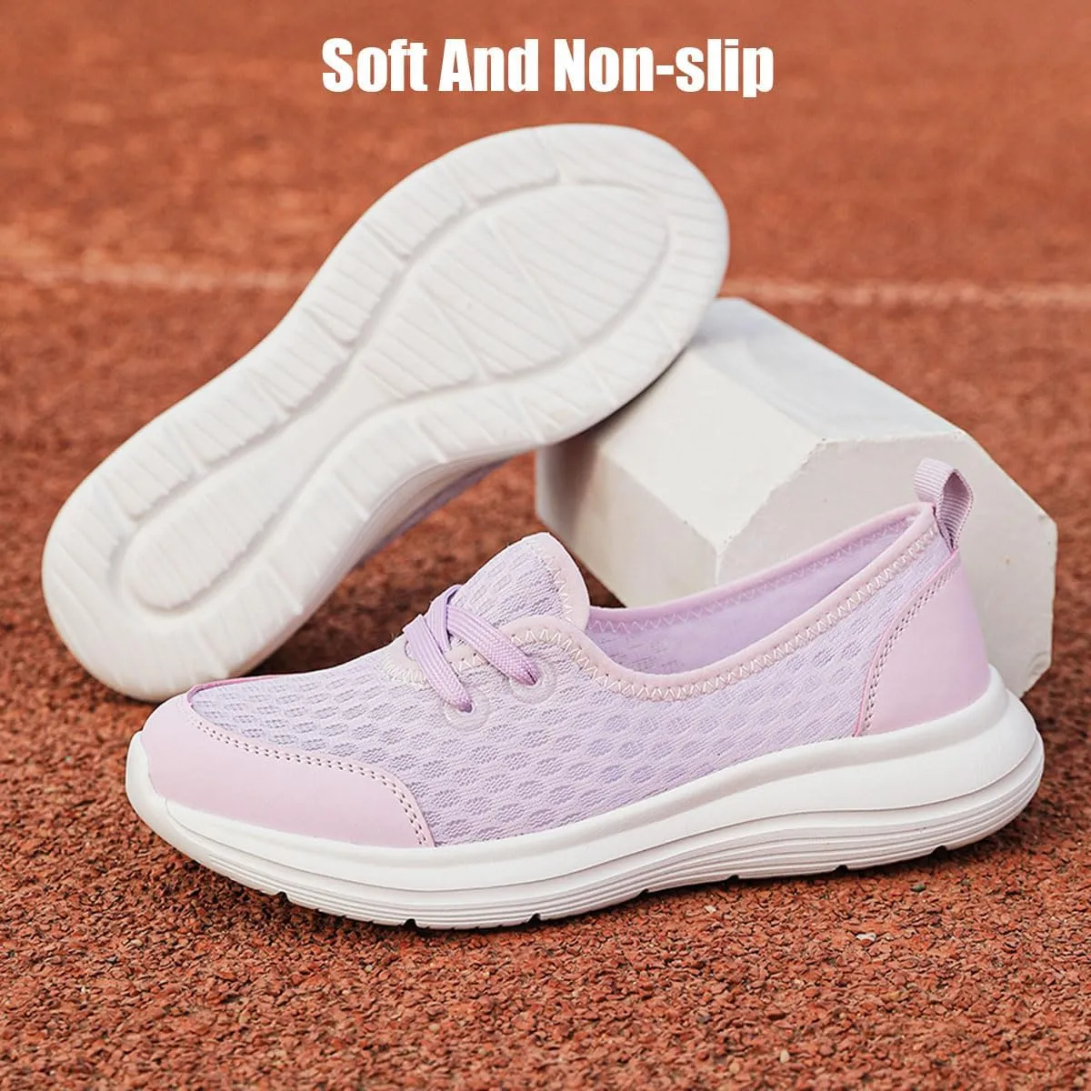 Women's Soft Sole Mesh Comfort Orthopedic Shoes, Casual Slip-on Shoes, Low-top Flat Arch Support Walking Shoes
