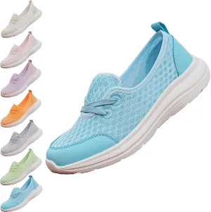 Women's Soft Sole Mesh Comfort Orthopedic Shoes, Comfortable Walking Shoes Women Arch Support, Low-top Flat Arch Support Walking Shoes, Casual Slip-on Shoes