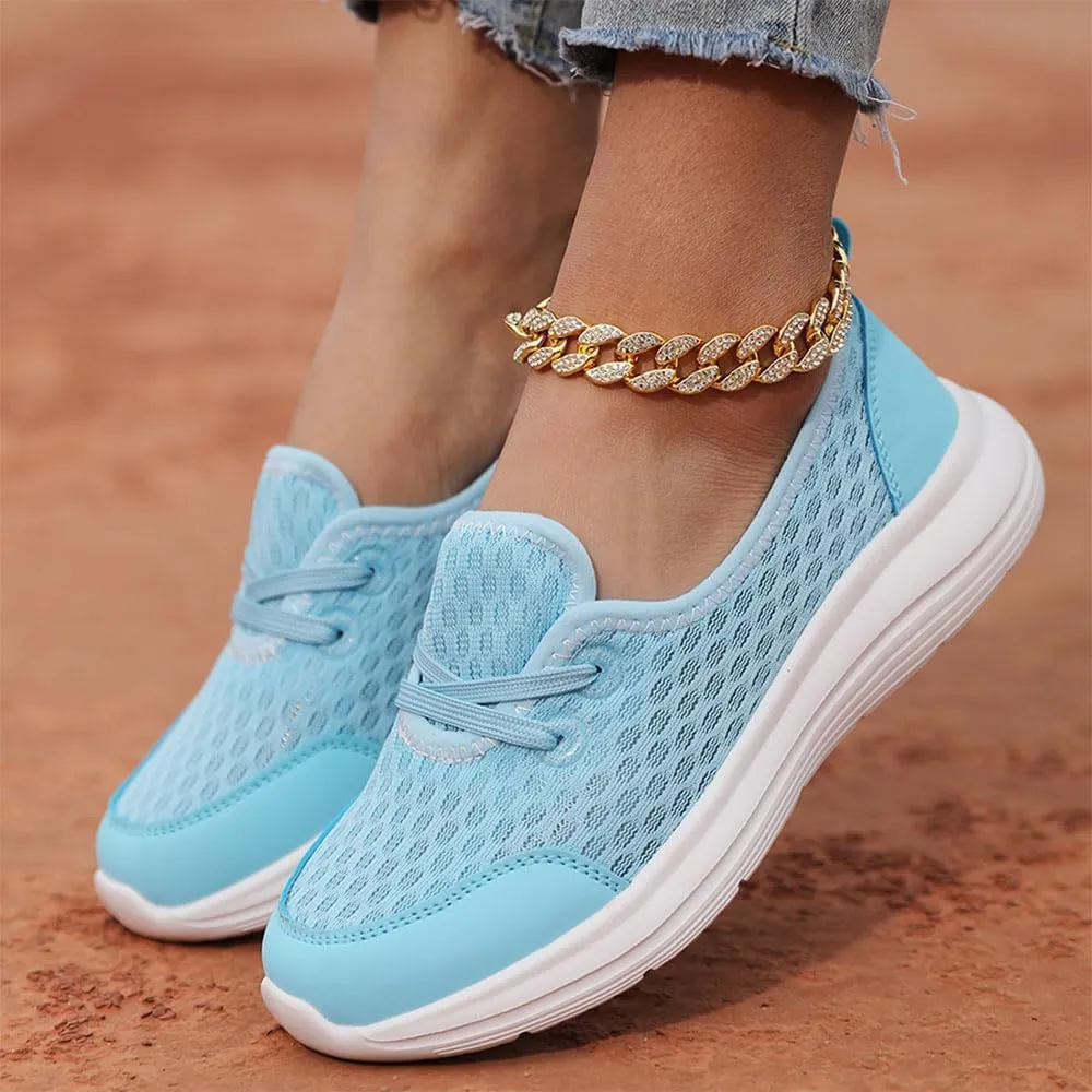 Women's Soft Sole Mesh Comfort Orthopedic Shoes,Comfortable Flat Arch Support Walking Shoes,Slip Ins Sneakers Ladies