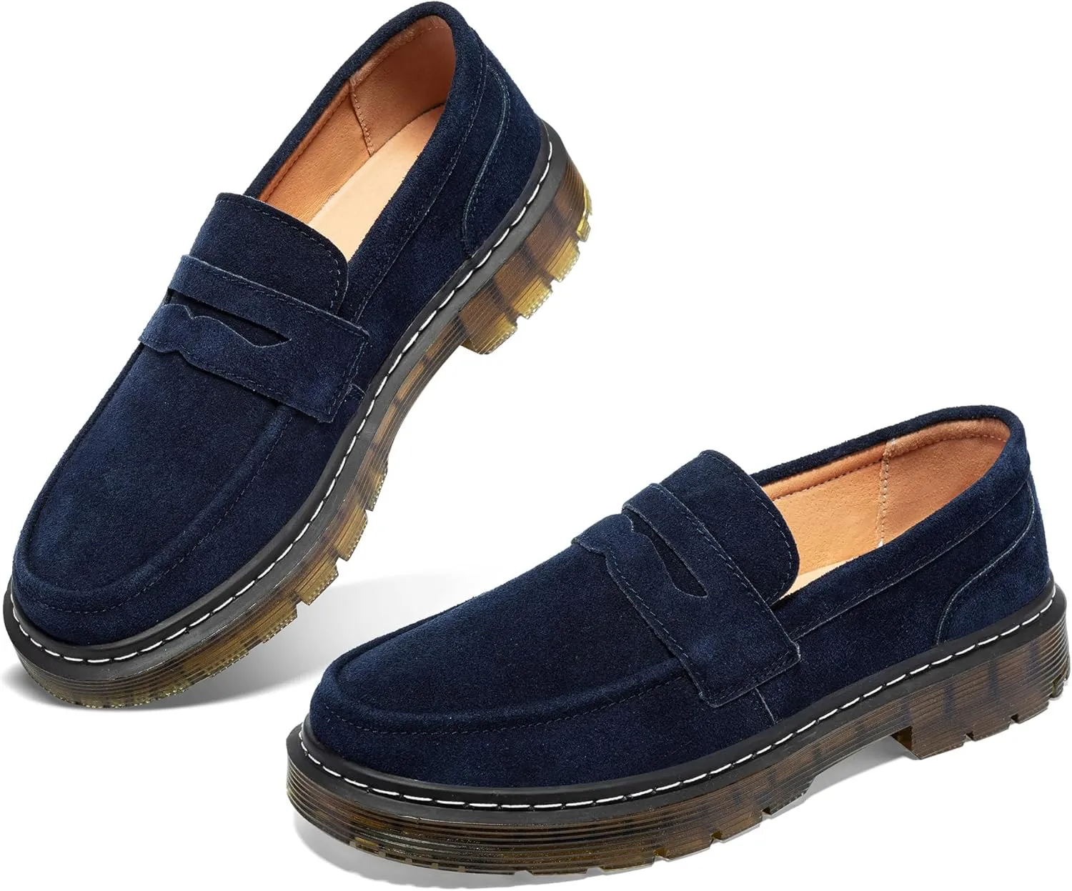 Women's Suede Penny Loafer Comfort Driving Moccasins Casual Slip-Ons Loafer Flats Fashion Women Business Work Shoes