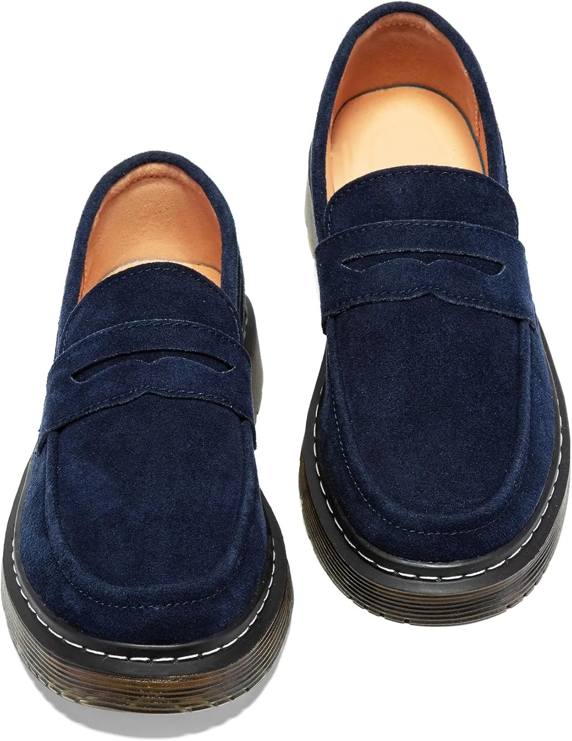 Women's Suede Penny Loafer Comfort Driving Moccasins Casual Slip-Ons Loafer Flats Fashion Women Business Work Shoes
