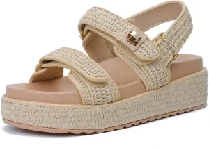 Womens Summer Sandals Casual Adjustable Arch Support Comfortable Thick Sole Flat Sandals