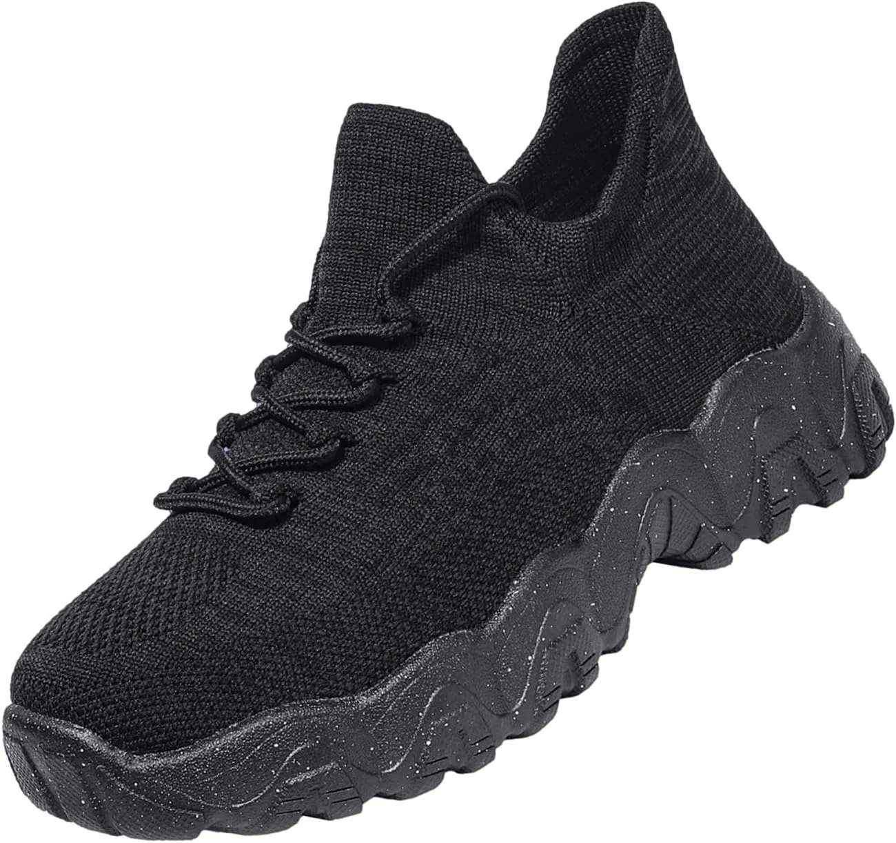 Women's Walking Shoes Slip-On Running Shoes- MD Sole Lightweight Sneakers for Women, Breathable Arch Support Running Gym Shoes