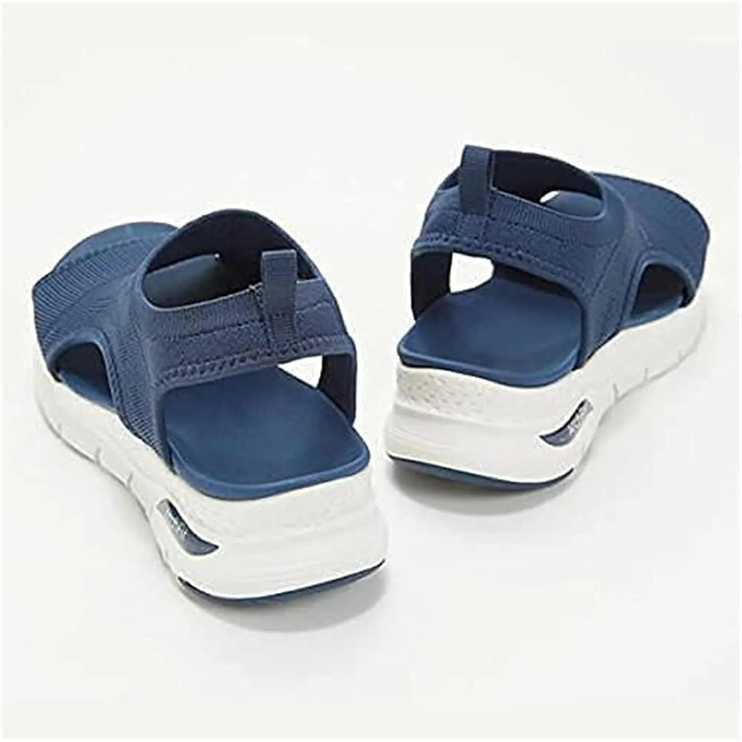 Womens Washable Slingback Orthopedic Slide Sport Sandals Mesh Platform Soft Sole Casual Sports Womens Sandals,Blue,US10/EU42