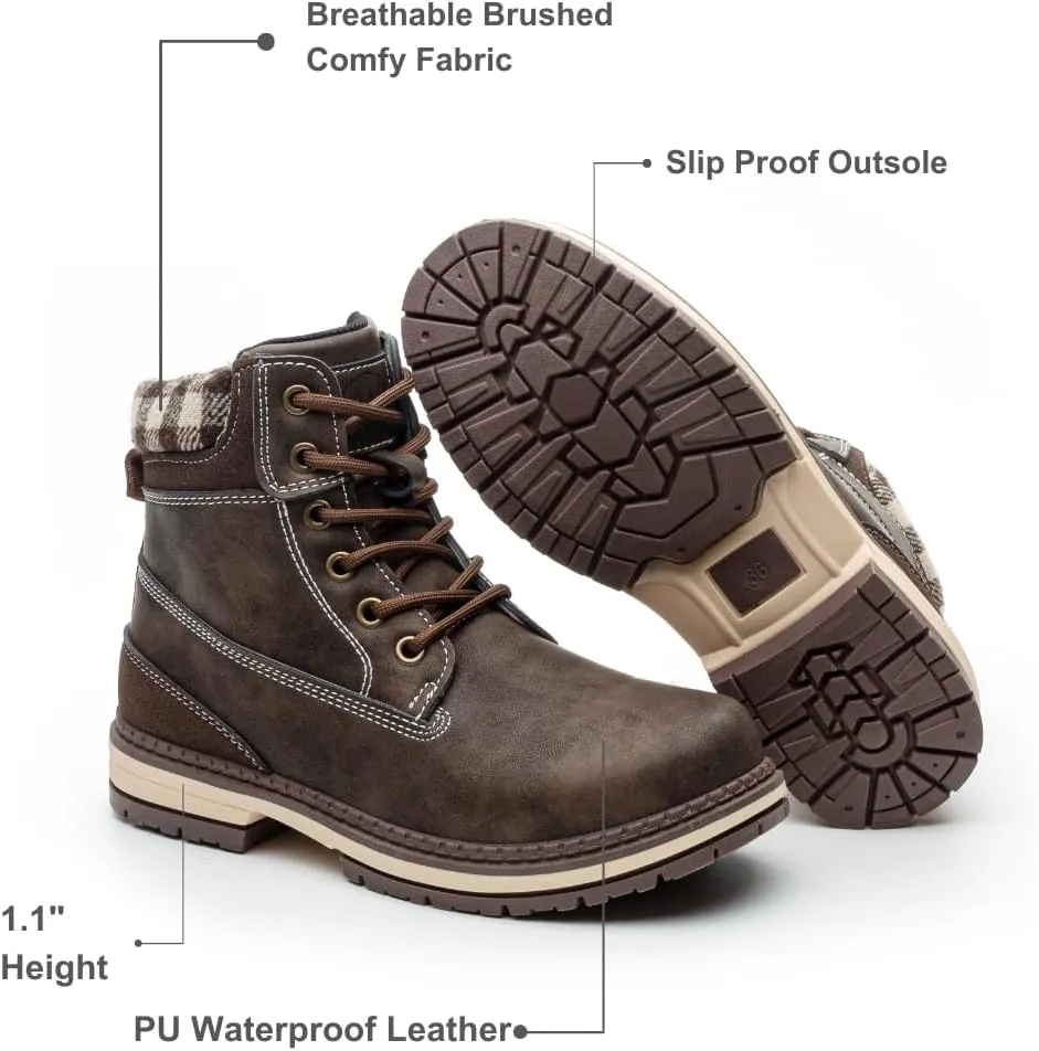 Women's Waterproof Work Boots - Lightweight Winter Snow Boots for Hiking, Outdoor Trekking & Backpacking (Comfortable Ankle Support)