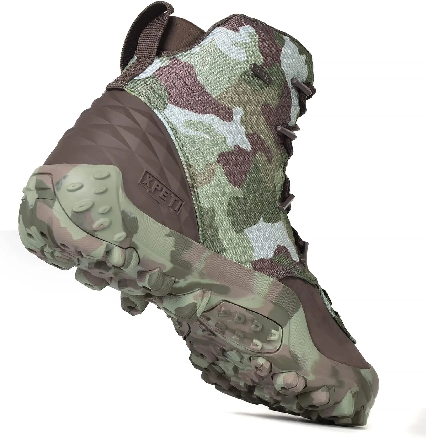 XPETI Men’s Bravo Leather Waterproof Military Tactical Boot